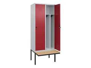 locker voor scheiding van kleding,HxBxD 2120x800x815mm,2vak - 2