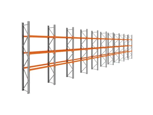 palletstelling,basis+9xaanbouw,HxBxD 3990x19350x750mm,vakl. 3000kg