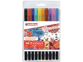 Brushpen edding 1340 assorti tangle etui à 10st - 2