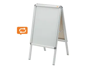 Stoepbord Nobo Essence A2 47,5x89cm met kliklijst - 3