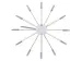 Wandklok NeXtime Plug Inn 58cm lavendel RVS