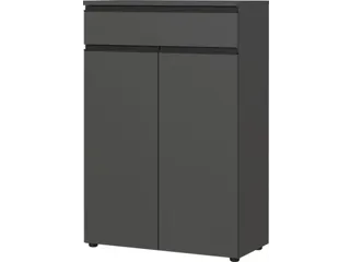 dossierkast,HxBxD 1200x810x400mm,2xhouten legbord,3ordnerhoogte - 1