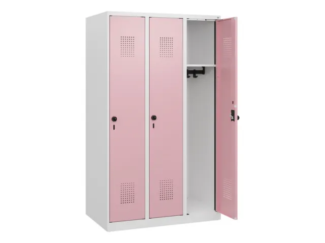schoollocker,HxBxD 1530x900x500mm,3vak,vak B 300mm,draaigrendel