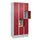 lockerkast,HxBxD 1950x900x500mm,3x4vakken,vak B 300mm,cil.-slot,sokkel
