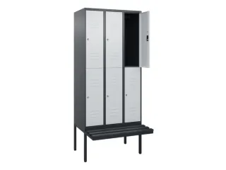 Dubbeldekse dekenkist,HxBxD 2120x900x815mm,3x2vak.,vak B 300mm - 2