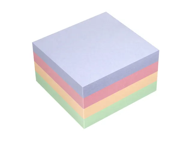 Bloc-mémos 75x75mm Harmony assorti bloc de 400 feuillets