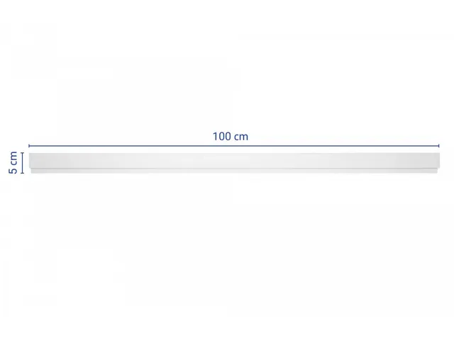 Aluminium wand klemlijst MAULgrip 100.5 cm Wit