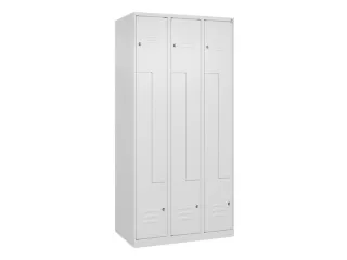 Z-garderobekast,HxBxD 1850x900x500mm,vak B 150/300mm,cil.-slot - 1