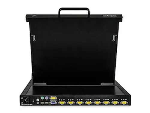 8 port KVM Rack Console met 1,8m Lange Kabels 17 inch LCD
