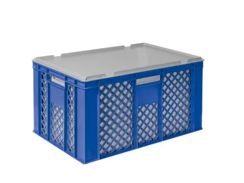 Euronorm-stapelbak,m. isoleerbox,HxLxB 320x600x400mm,63/35l,HDPE,blauw