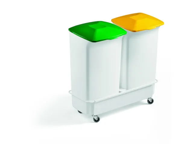 Afvalcontainer Durabin Set met Trolley Grijs