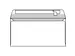 Envelop C5/6 114x229mm Venster Rechts Strip Naturel wit houtvrij ECF