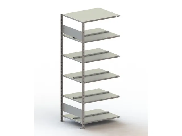 Inhaakstelling Aanbouwveld Verzinkt 1850x756x636mm 6legborden 80kg