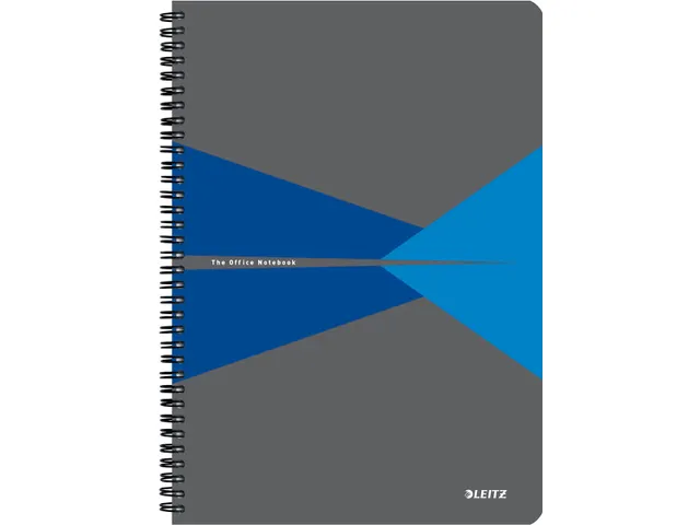 Cahier Leitz Office A4 ligné couverture PP gris/bleu