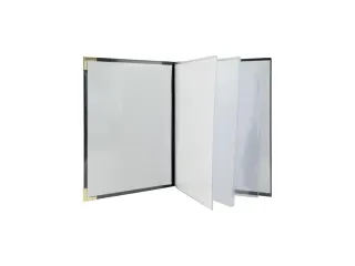 Menukaart Securit a4 4 tas zwart lederlook - 5
