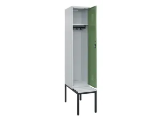 locker met bank,HxBxD 2120x400x815mm,1vak,vak B 400mm,cilinderslot - 1