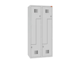 Z-garderobekast,HxBxD 1800x800x500mm,draaigrendel,romp RAL7035 - 1