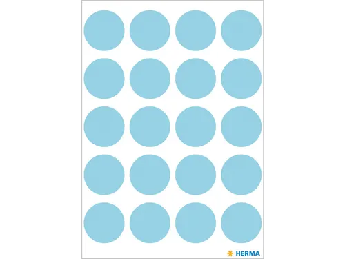 HERMA 1873 Multipurpose etiketten Rond 19mm Blauw 100 stuks