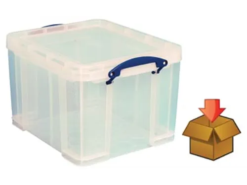 Cardboard Hangmappenkoffer 35 Liter transparant A4