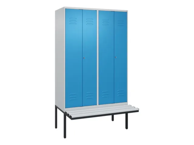 locker voor scheiding van kleding,HxBxD 2120x1200x815mm,4vak