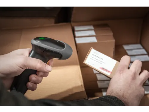 1D Barcode Handscanner Met Houder