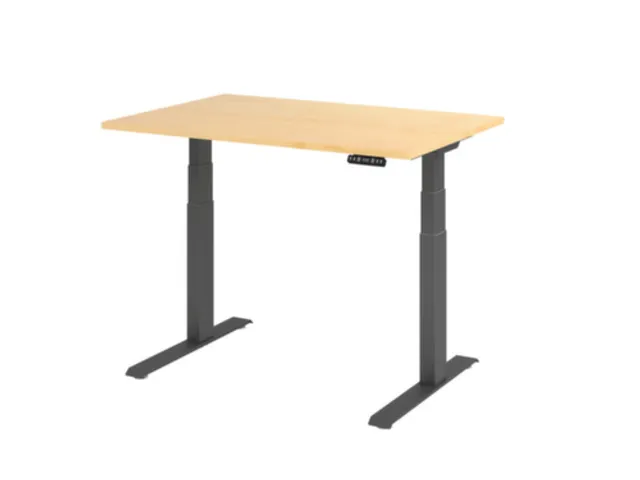 Av. régl. él. hauteur bureau assis/debout,HxlxP 640-1290x1200x800mm