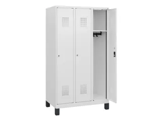 schoollocker,HxBxD 1630x900x500mm,3vak,vak B 300mm,cil.-slot,voeten - 1