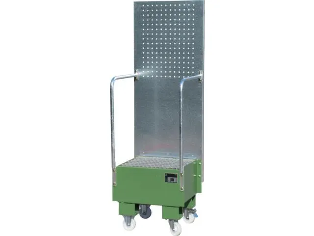 verrijdbare opvangbak,v. 1x60l vat,opvangvol. 60l,HxBxD 1775x590x570mm