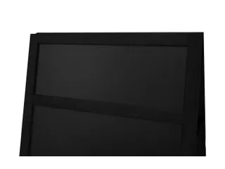 Europel Krijtstoepbord met Topbord 660 x 1280 mm Zwart - 5