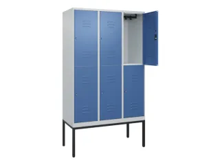 dubbeldekse locker,HxBxD 2120x1200x500mm,3x2vak.,vak B 400mm,cil.-slot - 2