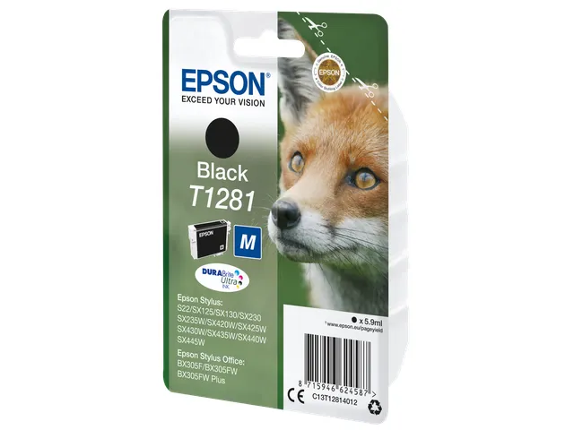 Singlepack Black T1281 DURABrite Ultra Ink