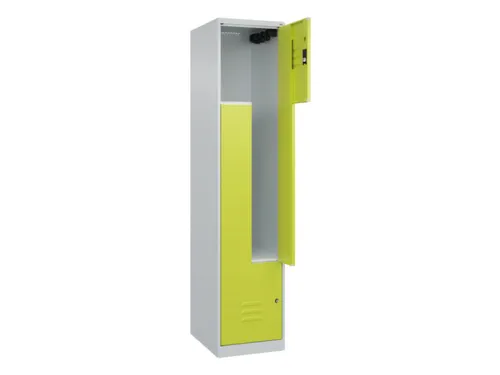 Z-garderobekast,HxBxD 1850x400x500mm,vak B 200/400mm,cil.-slot