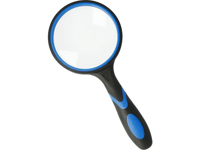 Handloep Westcott 100mm vergroot 3x zwart/blauw
