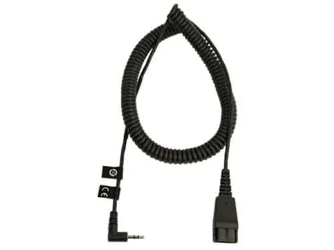 Jabra QD naar 2,5mm Jack QD Aansluitkabel geschikt voor Panasonic