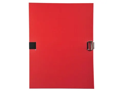 Map Met Riem En Uitrekbare Rug Pp Rood 24x32cm A4