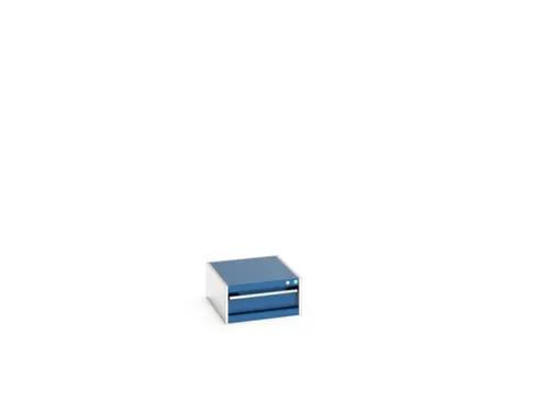 ladekast HxBxD 250x525x650mm 1lade RAL7035 front RAL5010