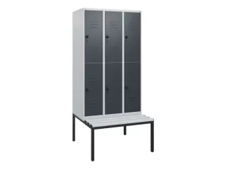 Dubbeldekse dekenkist,HxBxD 1950x900x815mm,3x2vak.,vak B 300mm - 1
