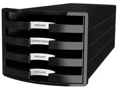 Ladekast HAN Impuls met 4 open laden zwart