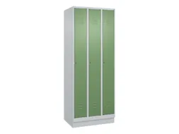 locker,HxBxD 1950x750x500mm,3vak,vak B 250mm,cil.-slot,sokkel