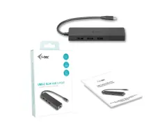 i-tec USB-C Slim HUB 3-poorts + GLAN Adapter