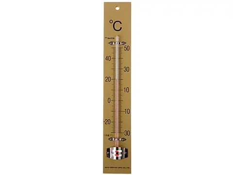 Thermometer 25 X 4 Cm, Hout