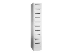 Postsorteerkast 1850x330x500mm 10 Vakken Ral7035 Front Ral7035