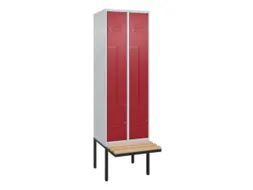 Z-garderobekast,HxBxD 2120x600x815mm,2vak,vak B 300mm,cil.-slot