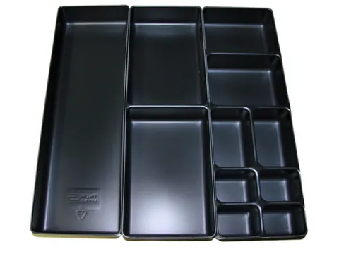 Ladenindelingsset Kunststof Zwart