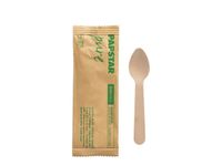 Koffielepel hout pure 11cm pst br/pk50