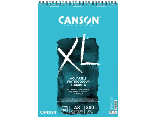 Aquarelblok Canson XL A3 30 vel 300gr spiraal