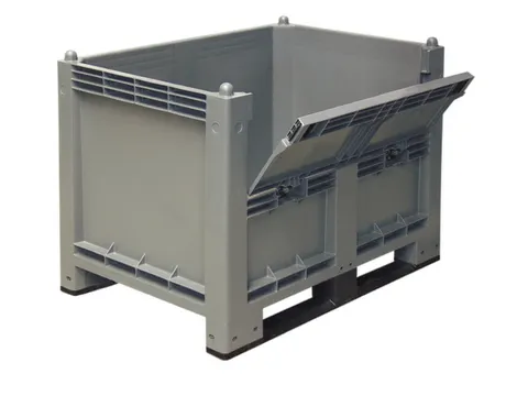 Caisse-Palette Pp Hxlxp 850X1200X800Mm 550L 2Semelles Avec Abattant