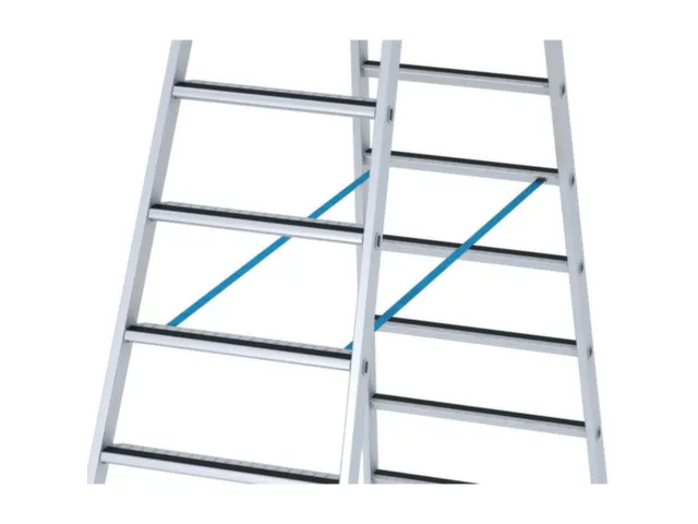 veiligheidsladder,beide zijden,2x6treden m. R13-laag,balk L 1,7m