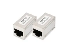 Modulaire koppeling CAT6A volledig afgeschermd RJ45 naar RJ45 2 stuks