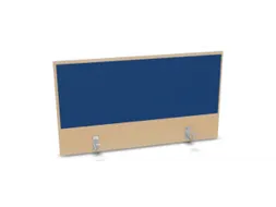 opzetpaneel,v. bureau,aanbouw achter,B 1000mm,NE-esdoorn,BN6016-blauw